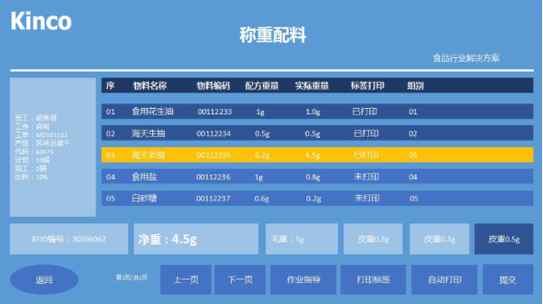 食品智能制造; HMI; 智能電子稱重;智能終端 食品智能制造; HMI; 智能電子稱重;智能終端